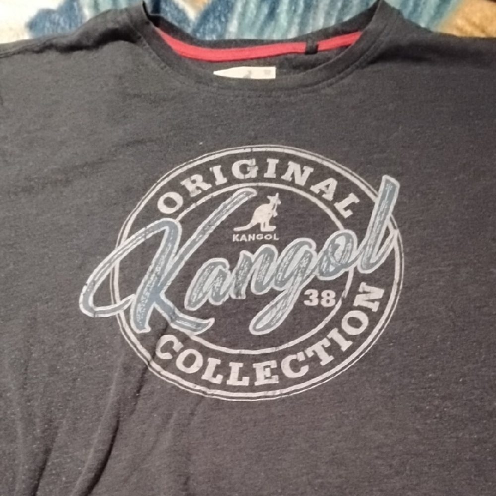 Men's Vintage XL Kangol Original Collection Black Shirt Streetwear Designer